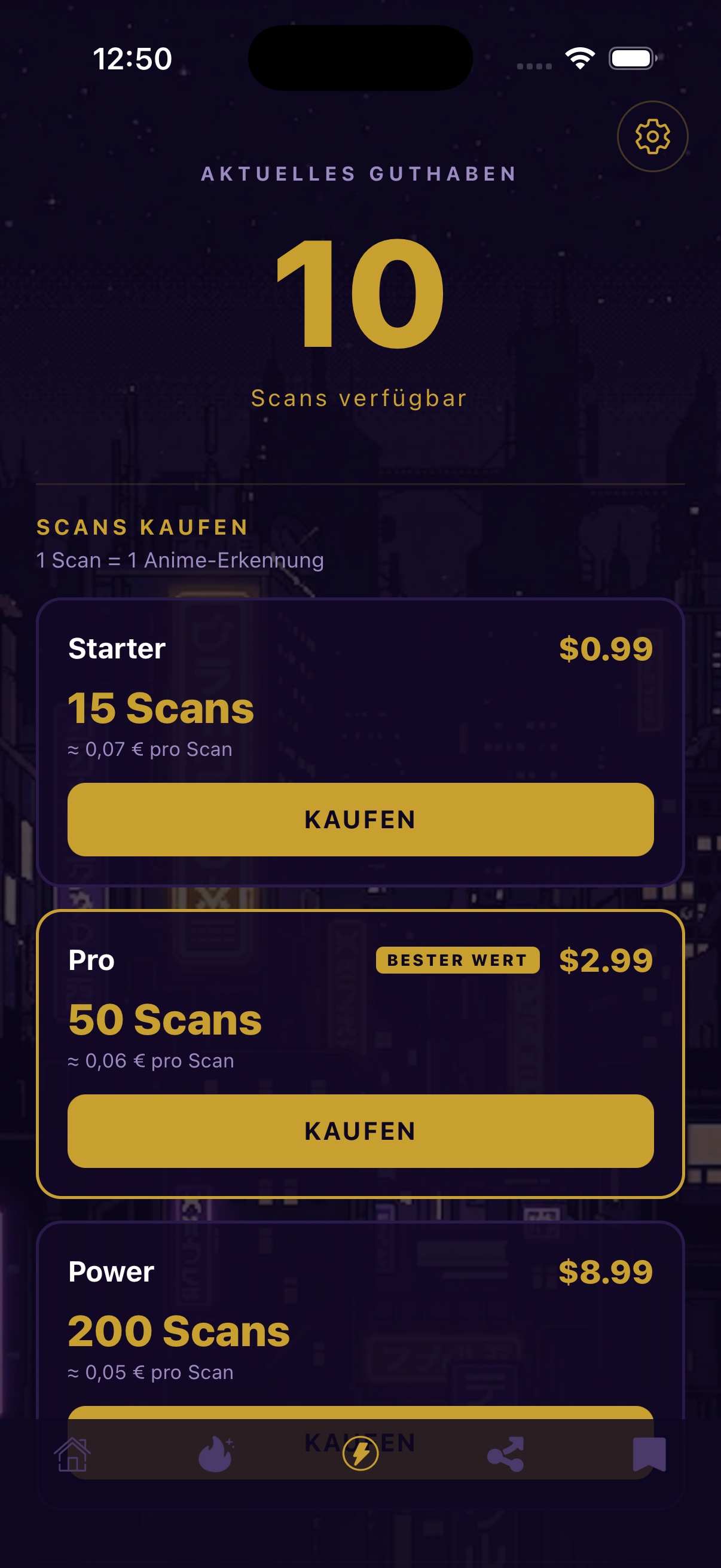 Scan-Pakete